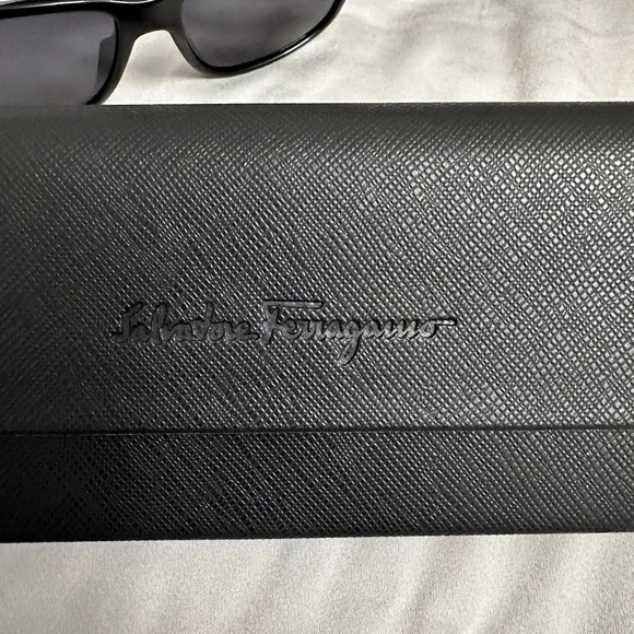 Salvatore Ferragamo Black Sunglasses with Case - Picture 3 of 6